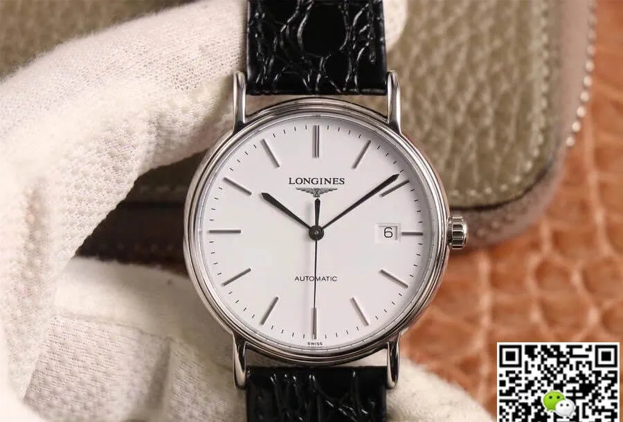 Longines Presence L4.790.4.12.2 KY factory 1:1 Best Edition Replica Watch Stainless Steel Bezel